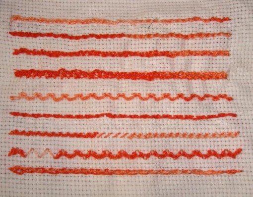 SSS.48.Detached up and down buttonhole stitch sampler